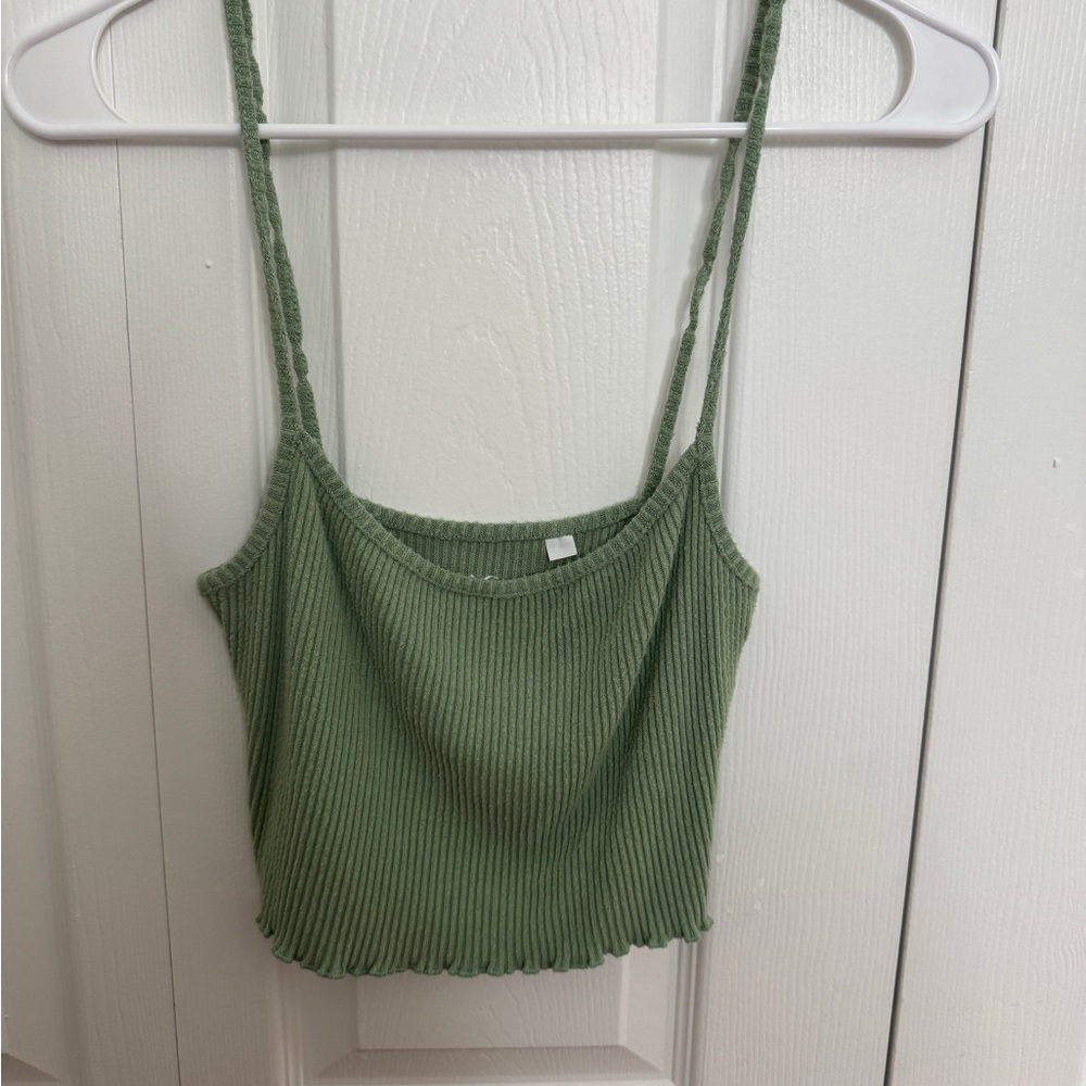PacSun Sage Ribbed Cami Top